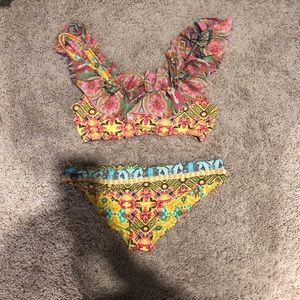 Maaji ruffle scoop neck bikini